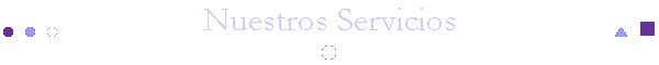 Nuestros Servicios